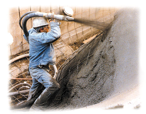 Shotcrete Means Spraying Concrete