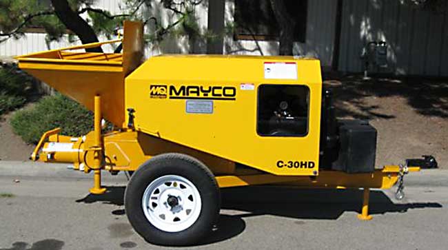 used Mayco concrete pump