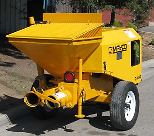 used Mayco concrete pump