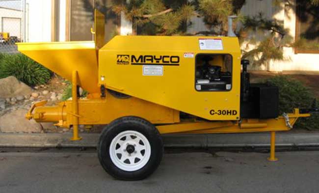 used Mayco concrete pump