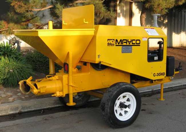 used Mayco concrete pump