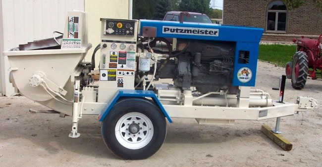 used Putzmeister Concrete Pump