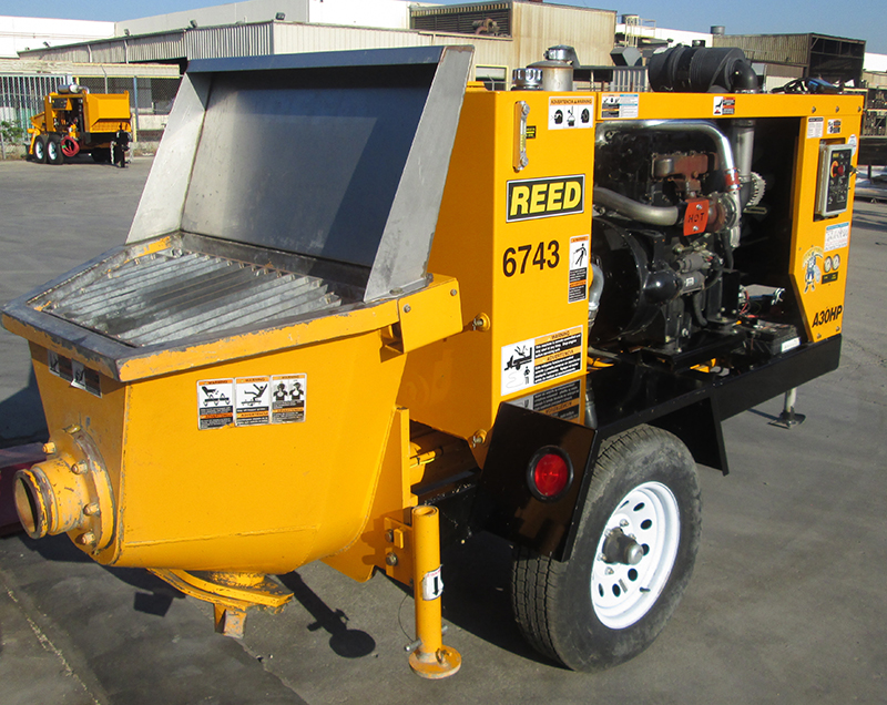REED Concrete Pumps Shotcrete Pumps and Guncrete Gunite Machines.