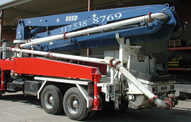 used 32 Meter REED Boom Pump
