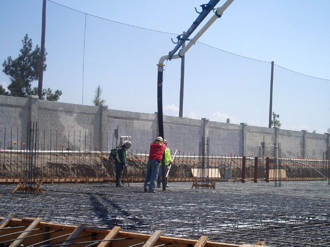boom pump jobsite photo