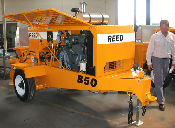 REED B50 Concrete Pump with Optional Side Security Doors