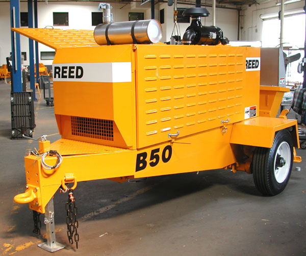 REED B50 Concrete Pump with Optional Side Security Doors