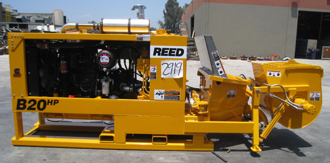 REED Skid Mounted Concrete Pump with Optional Mixer