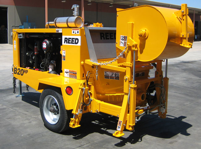 concrete pump and mixer