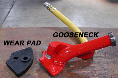 REED Gunite Machine Gooseneck and Wear Pad