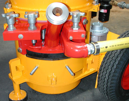 REED Gunite Machine Housing with Wear Pad and Gooseneck