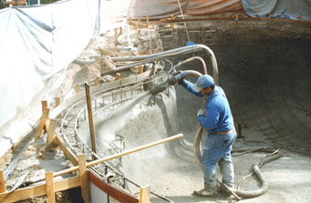 gunite pool construction image