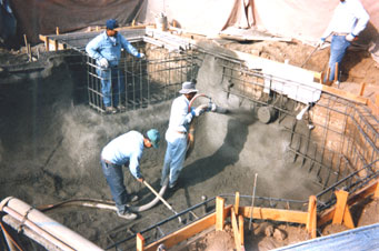 gunite pool construction image