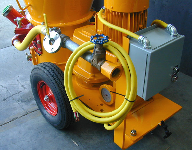 REED LOHE Gunite Machine with Optional Electric Drive