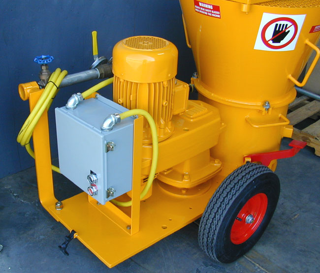 REED LOHE Gunite Machine with Optional Electric Drive