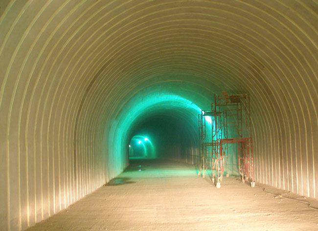 Shotcrete Support and Walls on a Tunnel Project