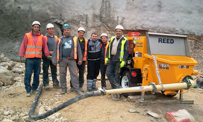 REED A40HP Shotcrete Pump Shotcrete Shoring