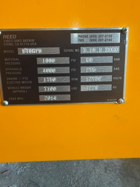 used REED Concrete Pump