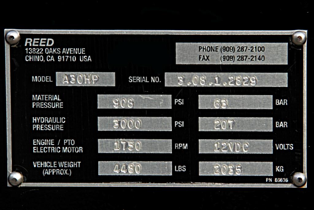 used REED Concrete Pump