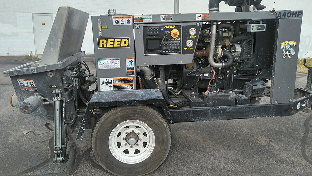 used REED Concrete Pump