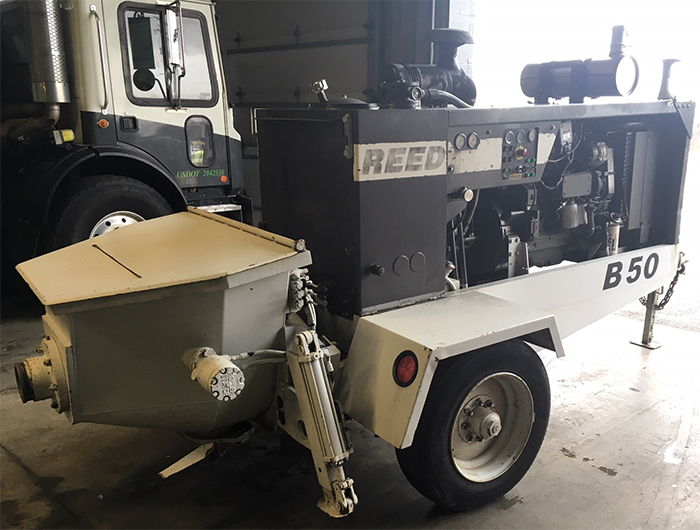 used REED Concrete Pump