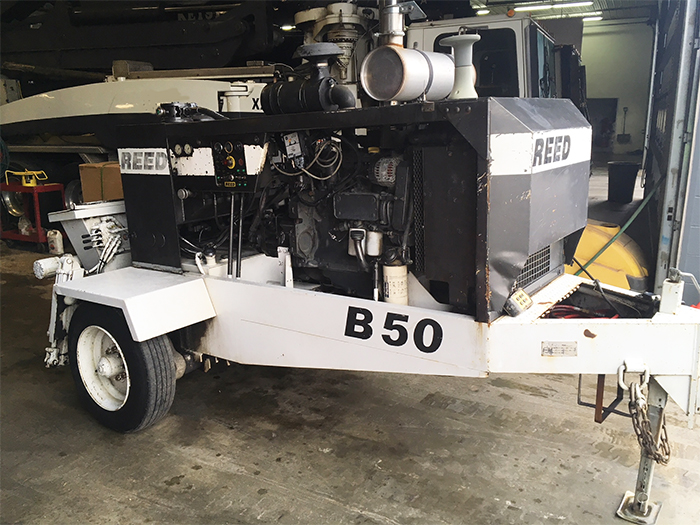 used REED Concrete Pump