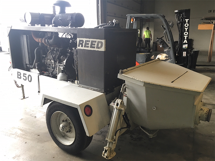 used REED Concrete Pump