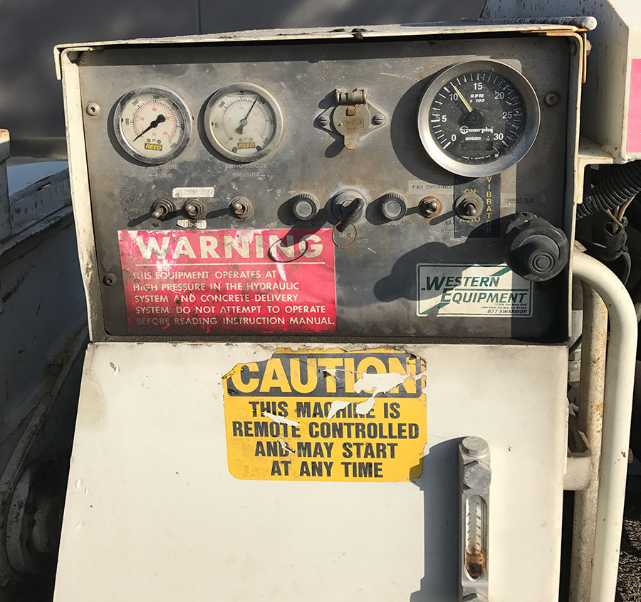 used REED Concrete Pump