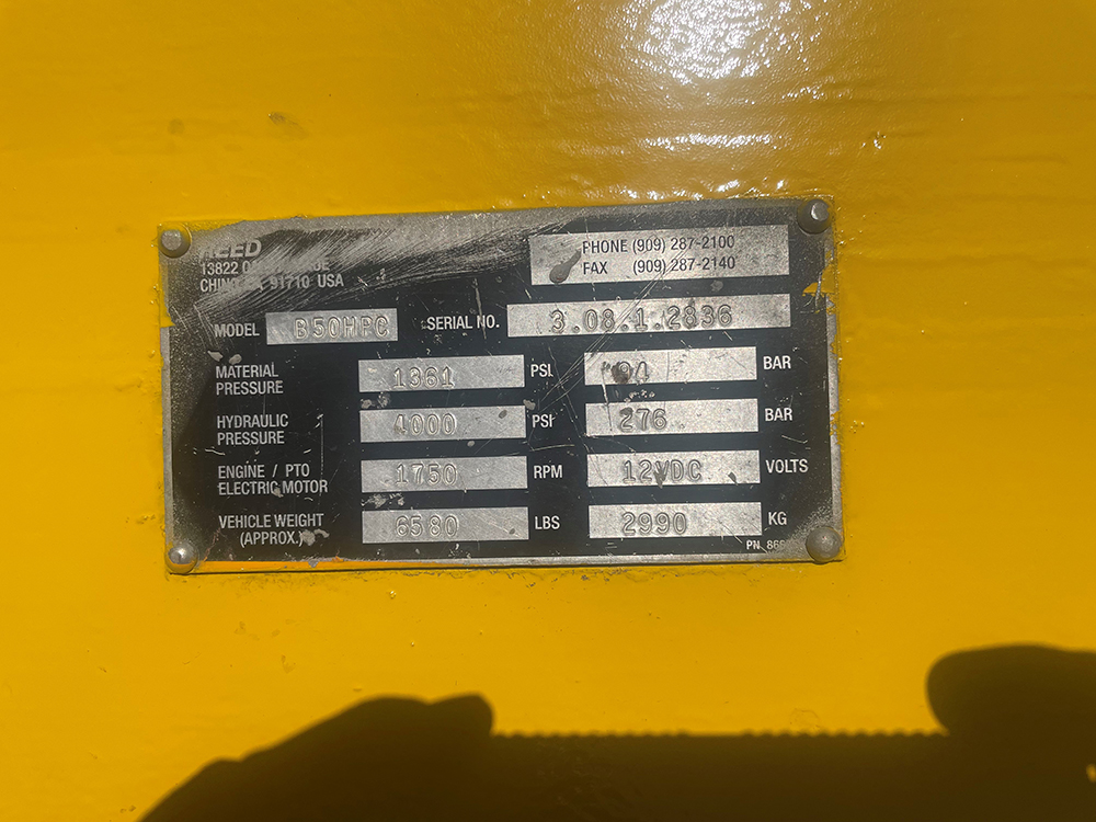 used REED Concrete Pump