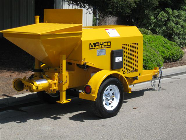 used Mayco concrete pump