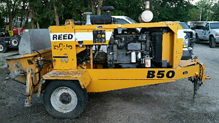 used REED Concrete Pump