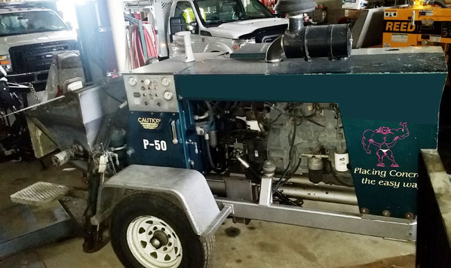used REED Concrete Pump