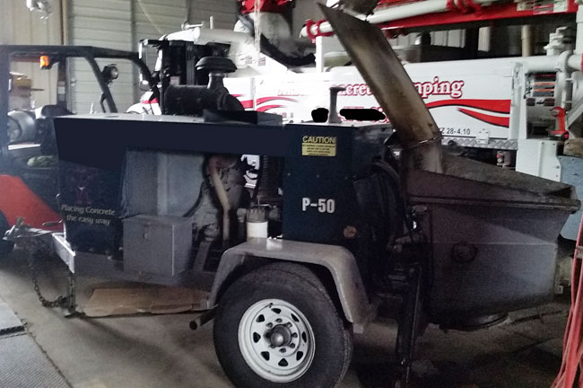 used REED Concrete Pump