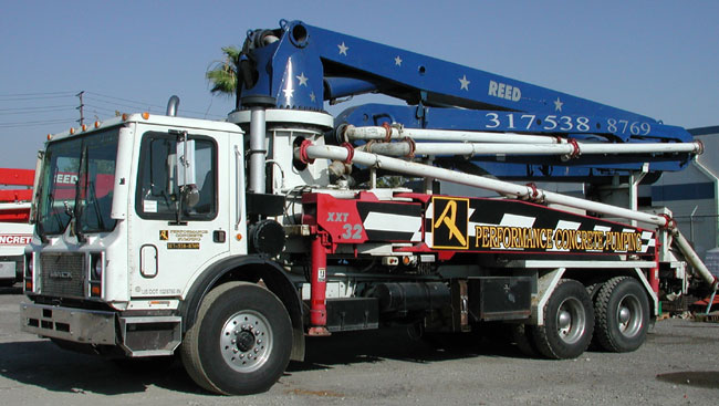 used 32 Meter REED Boom  Pump