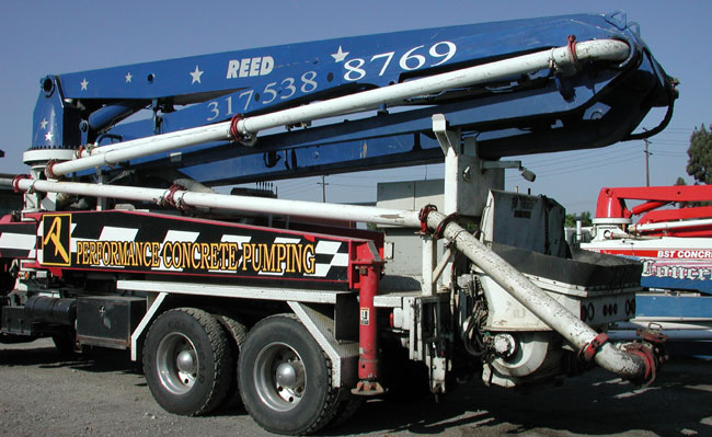 used 32 Meter REED Boom  Pump